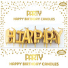 Clairefontaine Set bougies d'anniversaire Happy Birthday