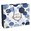 Clairefontaine Sac cadeau 'Happy Birthday bleu', moyen