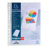 EXACOMPTA Pochette perforée, A4, PP, grainé, transparent