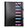 EXACOMPTA Trieur, A4, PP, 8 compartiments, noir