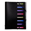 EXACOMPTA Trieur, A4, PP, 8 compartiments, noir