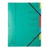 EXACOMPTA Trieur, A4, carton, 7 compartiments, vert