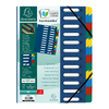 EXACOMPTA Trieur Harmonika, A4, 24 compartiments, bleu - 56605