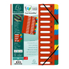 EXACOMPTA Trieur Harmonika, A4, 24 compartiments, rouge