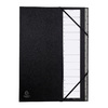 EXACOMPTA Trieur Ordonator, 1-12, A4, 12 compartiments, noir