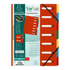 EXACOMPTA Trieur Harmonika, A4, 7 compartiments, rouge