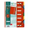 EXACOMPTA Trieur Harmonika, A4, 7 compartiments, rouge