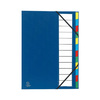 EXACOMPTA Trieur Harmonika, PP, 12 compartiments, bleu