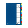 EXACOMPTA Trieur Harmonika, PP, 12 compartiments, bleu