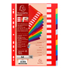 EXACOMPTA Intercalaires en plastique, uni, A4, 12 touches