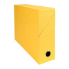 EXACOMPTA Boîte transfert papier toilé, A4, jaune