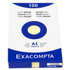 EXACOMPTA Fiches bristol, A5, quadrillé, assorti  - 21448