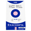 EXACOMPTA Fiches bristol, A7, quadrillé, rose