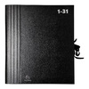 EXACOMPTA Trieur accordéon 1-31, pour format A4, noir