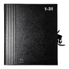 EXACOMPTA Trieur accordéon 1-31, pour format A4, noir