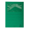 EXACOMPTA Chemise à fenêtre FOREVER, A4, 130 g/m2,vert foncé - 50078