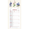 EXACOMPTA Calendrier mural, 155 x 285 mm, 2026, fond Fleurs