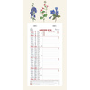 EXACOMPTA Calendrier mural, 2024, 330 x 160 mm, fond Fleurs