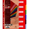 EXACOMPTA Intercalaires en plastique, uni, A4+, 6 touches