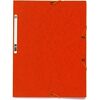 EXACOMPTA Chemise à élastiques, A4, carton, orange