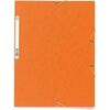 EXACOMPTA Chemise à élastiques, A4, carton, orange