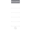 EXACOMPTA Etiquette de dos de classeur, 48 x 185 mm, blanc