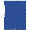 EXACOMPTA Chemise à élastique, A4, en carton, bleu