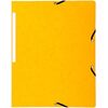 EXACOMPTA Chemise à élastiques, format A4, en carton, jaune