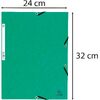 EXACOMPTA Chemise à élastiques, A4, carton, vert