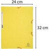 EXACOMPTA Chemise à élastiques, A4, carton, citron