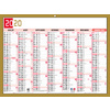 EXACOMPTA Calendrier tricolore neutre, 170 x 130 mm, 2025