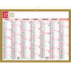 EXACOMPTA Calendrier tricolore neutre, 2024, 130 x 170 mm