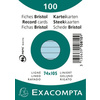 EXACOMPTA Fiches bristol, A7, uni, blanc