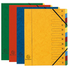 EXACOMPTA Trieur Harmonika, carton, 12 compartiments,assorti