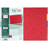 EXACOMPTA Intercalaires en carton, uni A3 paysage, 5 touches