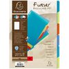 EXACOMPTA Intercalaires en plastique, uni, A4, 6 touches