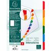 EXACOMPTA Intercalaires en carton, A4, blanc, 6 touches