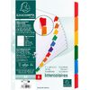 EXACOMPTA Intercalaires en carton, A4, blanc, 6 touches