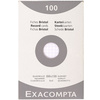 EXACOMPTA Fiches bristol, 100 x 150 mm, quadrillé, jaune