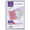 EXACOMPTA Etui de protection, PVC, 4 volets, 88 x 138 mm