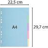 EXACOMPTA Intercalaires en carton, A4, 5 touches