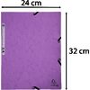 EXACOMPTA Chemise à élastiques Aquarel, A4, carton, mauve