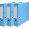 EXACOMPTA Classeur à levier Premium,A4,80mm,bleu clair x 3,