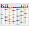 EXACOMPTA Calendrier Multicolore 2025/2026, 550 x 405 mm