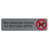 EXACOMPTA Plaque de signalisation 'Nos amis les chiens'