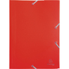 EXACOMPTA Chemise à élastiques Opaque Eco, PP, A4, rouge