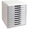 EXACOMPTA Module de classement MODULO A4, 10 tiroirs, gris