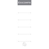 EXACOMPTA Etiquette de dos de classeur, 28 x 185 mm, blanc