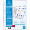 EXACOMPTA Pochette perforée, A4+, PP, transparent lisse