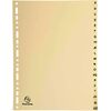 EXACOMPTA Intercalaires carte peau, A-Z, A4, 20 touches